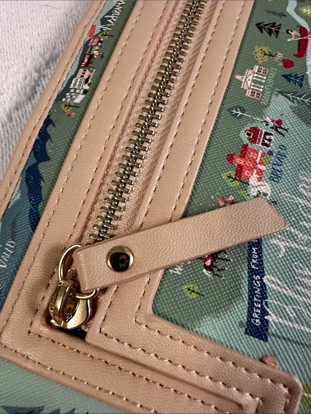 Spartina 449 Blue Ridge Mountains North Carolina Zip Wallet - Picture 6 of 9